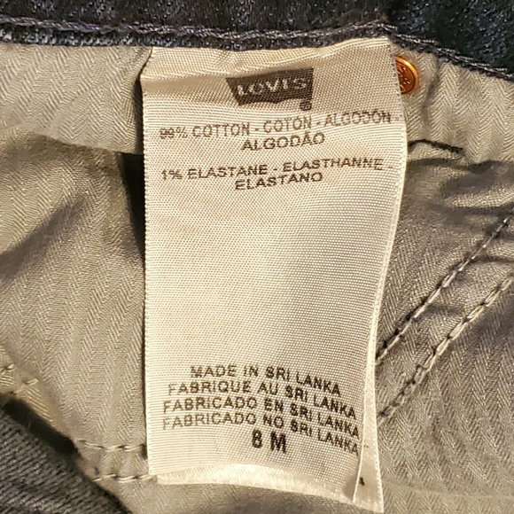 Levi's Blue Jeans Slight Curve Size 8 - Picture 5 of 5